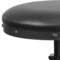 Merrick Lane Adrienne Barstool Contemporary Backless Stool with Swivel Seat Height Adjustment and Footrest